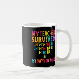 Mijn leraar overleefde 67 dagen van mij Six Seven Koffiemok