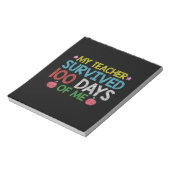 Mijn leraar overleefde de 100ste dag van mijn scho notitieblok (Gedraaid)