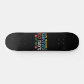 Mijn leraar overleefde de 100ste dag van mijn scho skateboard (Horizontaal)