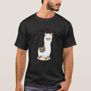 Mijn leven als guanaco-lama vicuña-fokker alpaca t-shirt