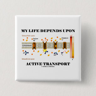 Mijn leven hangt af van actief vervoer (Humor) Vierkante Button 5,1 Cm