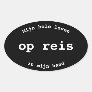 Mijn Leven in mijn Hand Koffer Sticker
