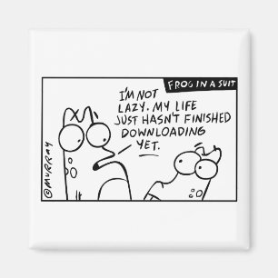 "Mijn leven is aan het downloaden" Magnet Magneet