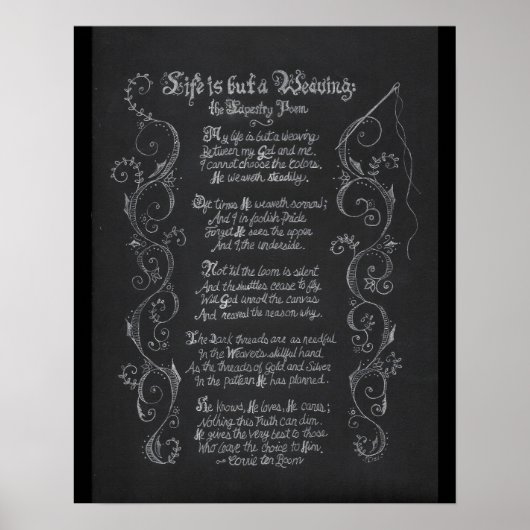 Mijn leven is maar een weven poster (Voorkant)