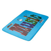 Mijn leven is muziek, memory foam badmat (Gekanteld)