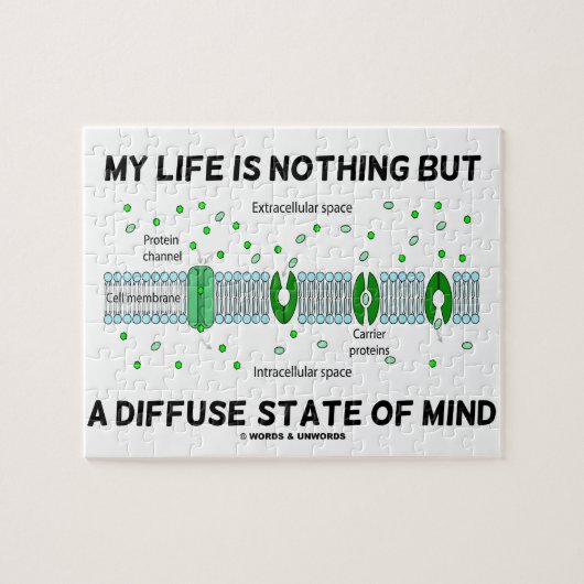 Mijn leven is niets anders dan een verwarde staat  legpuzzel (Horizontaal)