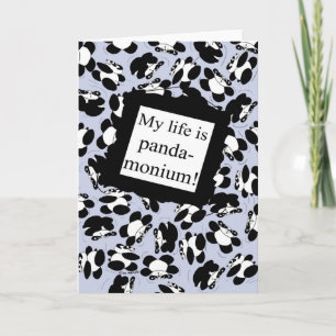 Mijn leven is panda-monium - Blauw Kaart