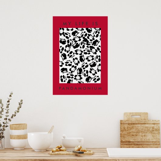 Mijn leven is panda-monium poster (Keuken)