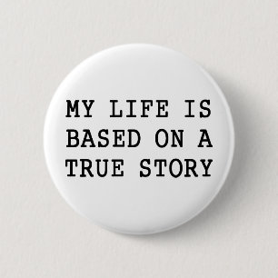 Mijn leven is waar ronde button 5,7 cm