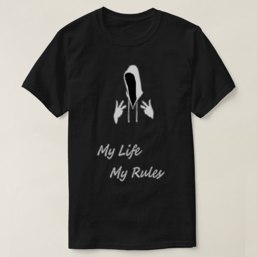 Mijn leven mijn regels 5 t-shirt (Design voorkant)