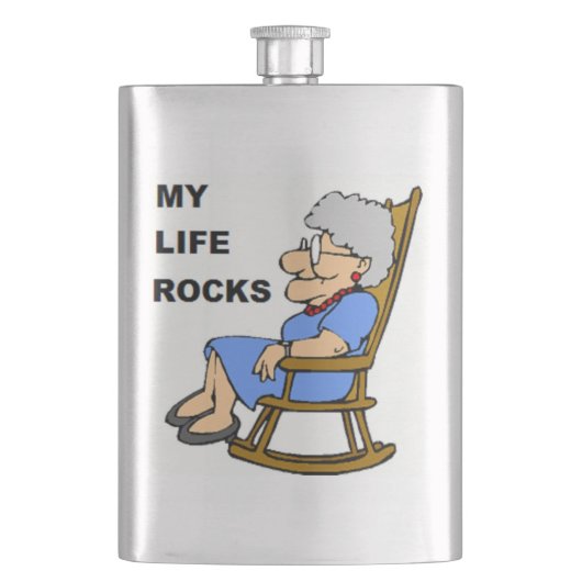 MIJN LEVEN ROCKS HEUPFLES (Voorkant)