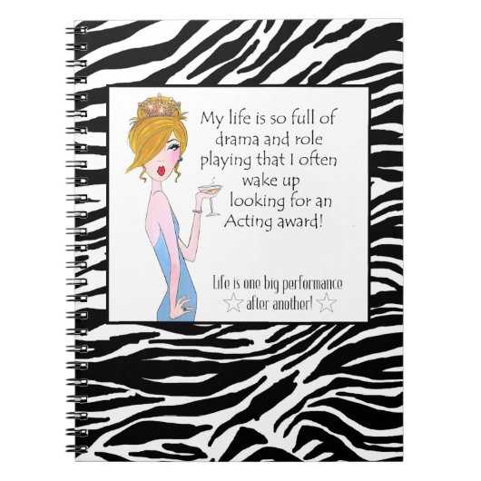 Mijn leven zit zo vol met drama en rol die spelen notitieboek (Voorkant)