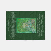 Mijn levenskeuzekankergedicht Soft Fleece Blanket Deken (Voorkant (Horizontaal))