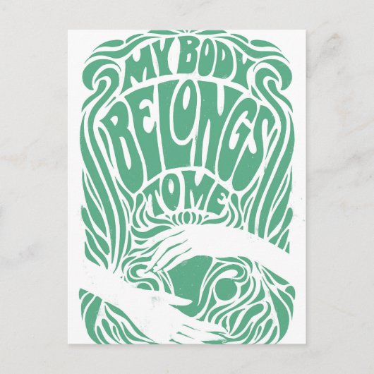 Mijn lichaam behoort tot mij briefkaart (Voorkant)