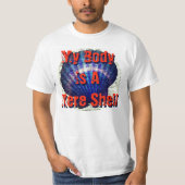 Mijn lichaam is een schelp met zeep t-shirt (Voorkant)
