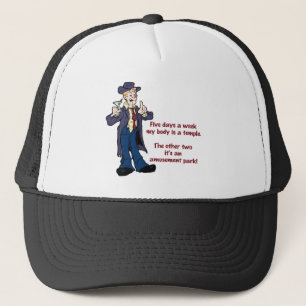 Mijn lichaam is een tempel trucker pet