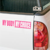 Mijn lichaam Mijn Choice Roze bumper sticker (Op Truck)
