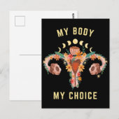 Mijn lichaam Mijn favoriete feministe Briefkaart (Voorkant / Achterkant)