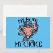 Mijn lichaam Mijn favoriete feministe Kaart (Voorkant / Achterkant)