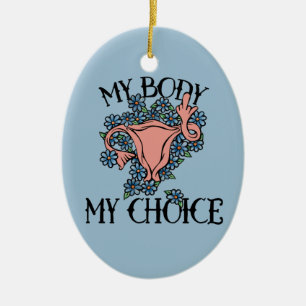 Mijn lichaam Mijn favoriete feministe Keramisch Ornament