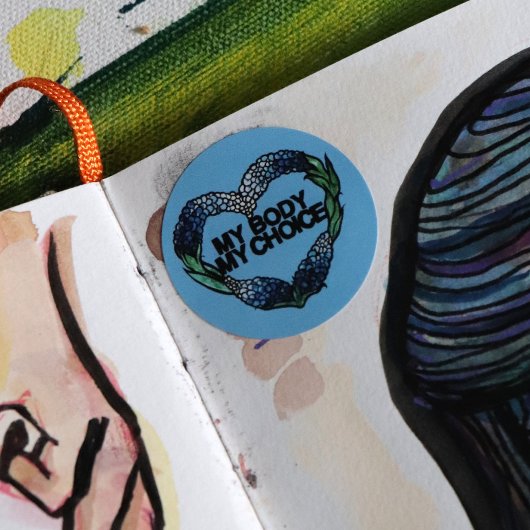 Mijn lichaam Mijn favoriete feministe Ronde Sticker