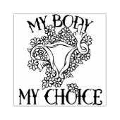 Mijn lichaam Mijn favoriete feministe Rubberstempel (Afrduk)