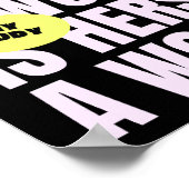 Mijn lichaam Mijn keuze feminist Poster (Hoek)