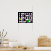 Mijn lichaam Mijn keuze feminist Poster (Keuken)