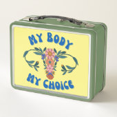 Mijn lichaam Mijn keuze Floral Uterus Pro-Choice (Achterkant)