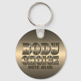 Mijn Lichaam Mijn Keuze Gouden Sleutelhanger