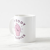Mijn lichaam Mijn keuze Koffiemok (Voorkant links)