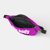 Mijn lichaam Mijn keuze Prochoice Feminist Roze Heuptasje (Open)