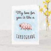 Mijn liefde is als tardigrade kaart (Gele Bloem)