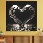 Mijn liefde is diep canvas afdruk (Insitu (Woonkamer))