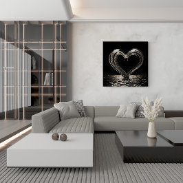 Mijn liefde is diep canvas afdruk