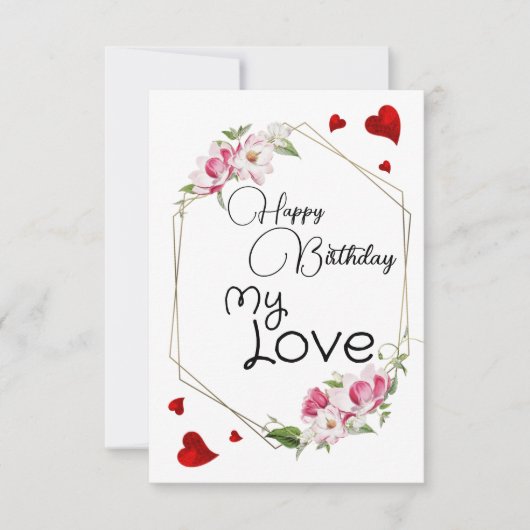 Mijn liefde kaart (Voorkant)