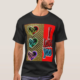 Mijn Liefde Mijn Moeder Mijn Vader Bloem Gouden T- T-shirt
