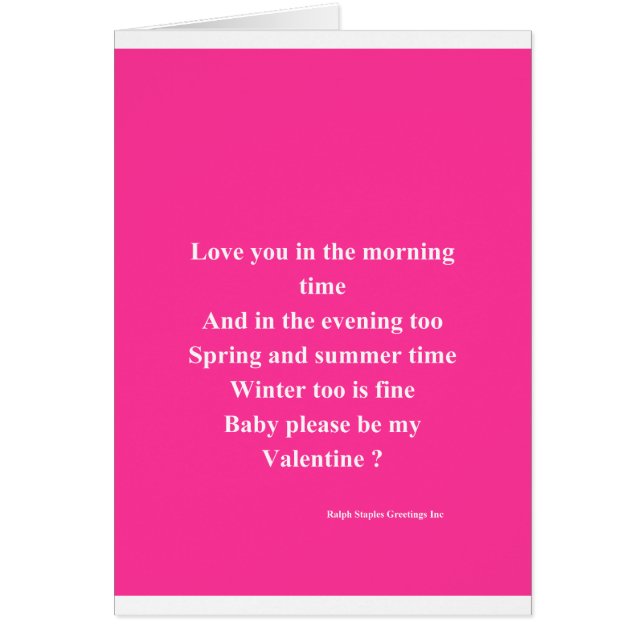 Mijn liefde mijn Valentijn (Voorkant)