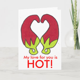 Mijn liefde voor jou is , HOT! Feestdagen Kaart