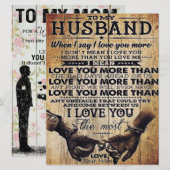 Mijn liefde voor mijn man | Cute Quottes Gift | Menu (Voorkant / Achterkant)