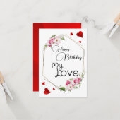 Mijn liefdeskaart kaart (Voorkant / Achterkant in situ)