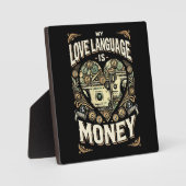 Mijn liefdestaal is geld, grappige drukte en succe fotoplaat (Voorkant)