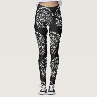 Mijn liefdestaal is vechten - Grappige vechtkatten Leggings