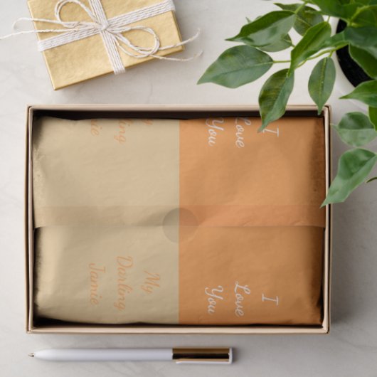 Mijn liefje, ik hou van je tissuepapier (Geschenk)