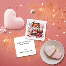 Mijn liefste schat Girly Fox klas valentine