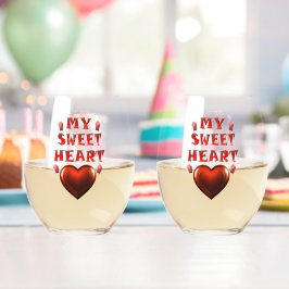 MIJN LIEVE HART WIJNGLAS ZONDER VOET