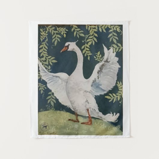 Mijn lieve zwaan wandkleed (Voorkant)