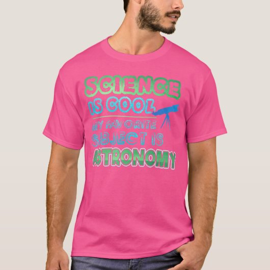 Mijn lievelingsvak is astronomie t-shirt (Voorkant)