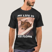 Mijn LiFe is Big Floppa Meme caracal T-shirt (Voorkant)