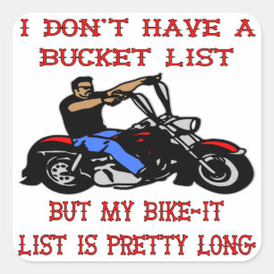 Mijn lijst met fouten is lang vierkante sticker